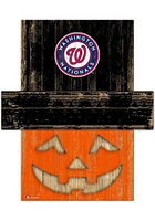 Washington Nationals Pumpkin Head Sign - Red