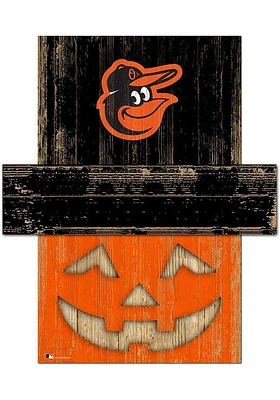 Baltimore Orioles Pumpkin Head Sign - Orange