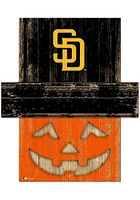 San Diego Padres Pumpkin Head Sign - Brown