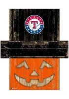 Texas Rangers Pumpkin Head Sign - Blue
