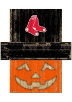 Boston Red Sox Pumpkin Head Sign - Red