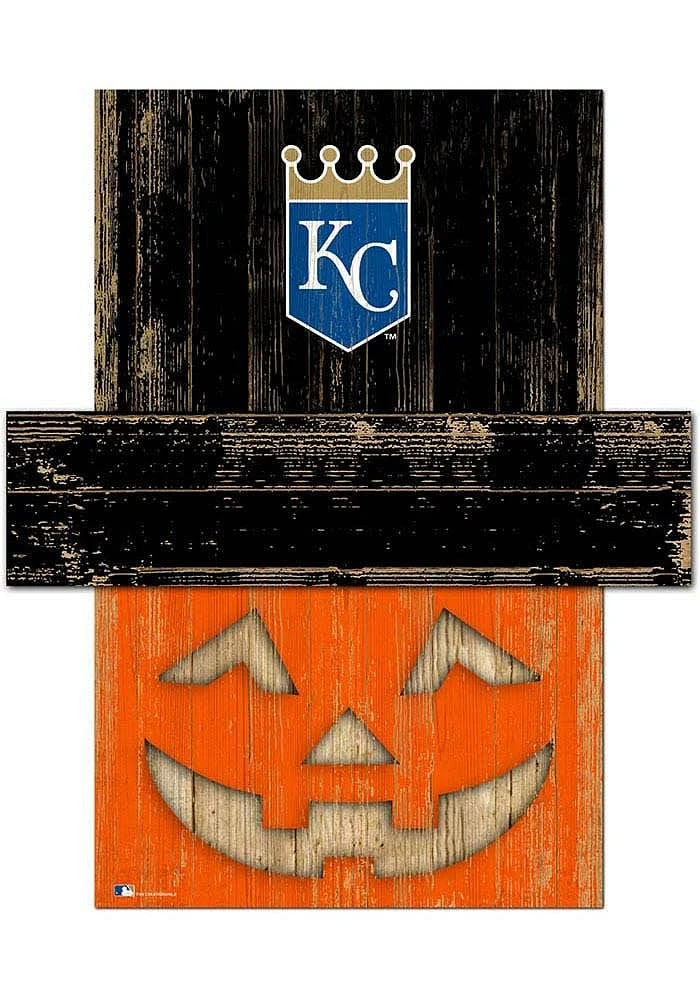 Kansas City Royals Pumpkin Head Sign - Blue