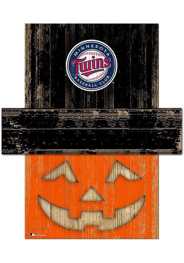 Minnesota Twins Pumpkin Head Sign - Blue
