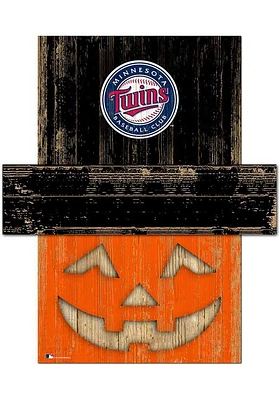 Minnesota Twins Pumpkin Head Sign - Blue