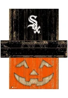 Chicago White Sox Pumpkin Head Sign - Black