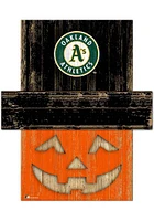 Oakland Athletics Pumpkin Head 6x5 Sign - Green