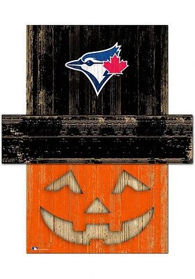 Toronto Blue Jays Pumpkin Head 6x5 Sign - Blue