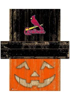 St Louis Cardinals Pumpkin Head 6x5 Sign - Red