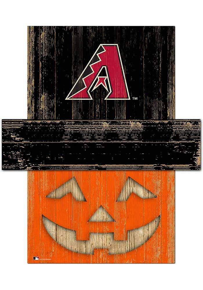 Arizona Diamondbacks Pumpkin Head 6x5 Sign - Red