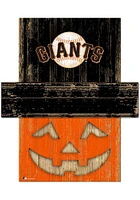 San Francisco Giants Pumpkin Head 6x5 Sign - Orange