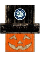 Seattle Mariners Pumpkin Head 6x5 Sign - Navy Blue