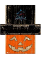 Miami Marlins Pumpkin Head 6x5 Sign - Blue
