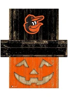 Baltimore Orioles Pumpkin Head 6x5 Sign - Orange