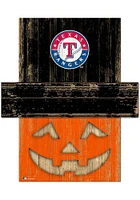Texas Rangers Pumpkin Head 6x5 Sign - Blue