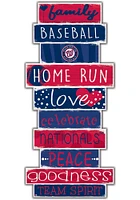 Washington Nationals Celebrations Stack 24 Inch Sign - Red