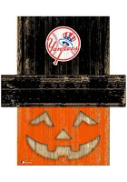 New York Yankees Pumpkin Head 6x5 Sign - Blue