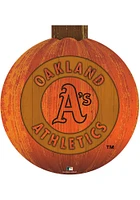 Oakland Athletics Halloween Pumpkin Sign - Green