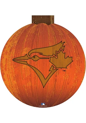 Toronto Blue Jays Halloween Pumpkin Sign - Blue