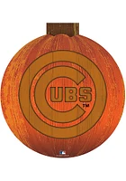Chicago Cubs Halloween Pumpkin Sign - Blue