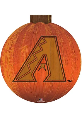 Arizona Diamondbacks Halloween Pumpkin Sign - Red