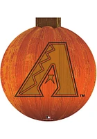 Arizona Diamondbacks Halloween Pumpkin Sign - Red