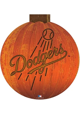 Los Angeles Dodgers Halloween Pumpkin Sign - Blue