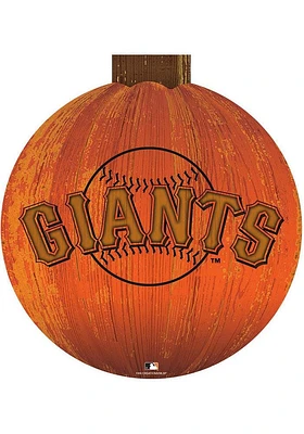 San Francisco Giants Halloween Pumpkin Sign - Orange