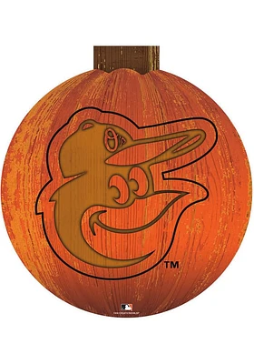 Baltimore Orioles Halloween Pumpkin Sign - Orange