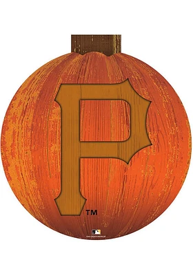 Pittsburgh Pirates Halloween Pumpkin Sign - Black
