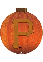 Pittsburgh Pirates Halloween Pumpkin Sign - Black