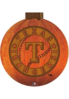 Texas Rangers Halloween Pumpkin Sign - Blue