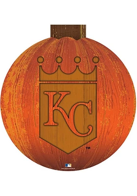 Kansas City Royals Halloween Pumpkin Sign - Blue