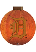 Detroit Tigers Halloween Pumpkin Sign - Navy Blue