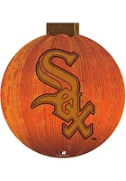 Chicago White Sox Halloween Pumpkin Sign - Black