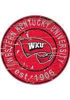 Western Kentucky Hilltoppers Established Date Circle 24 Inch Sign - Red