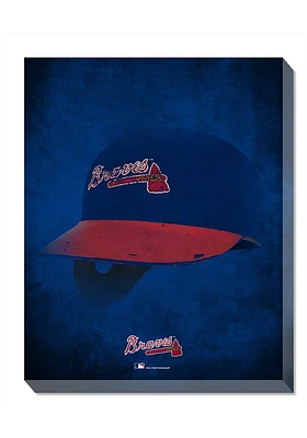 Atlanta Braves Ghost Helmet Canvas Wall Art