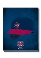 Washington Nationals Ghost Helmet Canvas Wall Art - Red