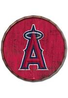 Los Angeles Angels Cracked Color 24 Inch Barrel Top Sign - Red