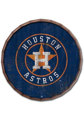 Houston Astros Cracked Color Inch Barrel Top Sign