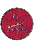 St Louis Cardinals Cracked Color 24 Inch Barrel Top Sign - Red