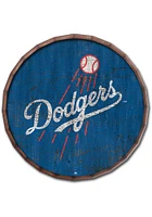 Los Angeles Dodgers Cracked Color 24 Inch Barrel Top Sign - Blue