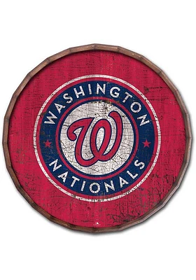 Washington Nationals Cracked Color Inch Barrel Top Sign