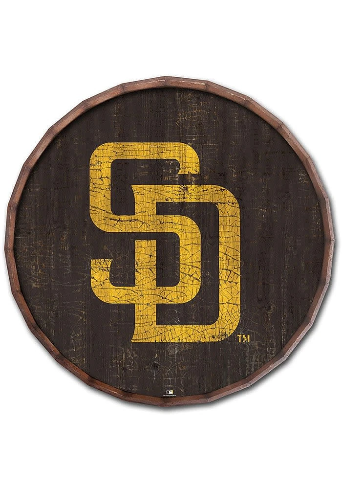 San Diego Padres Cracked Color Inch Barrel Top Sign