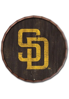 San Diego Padres Cracked Color Inch Barrel Top Sign