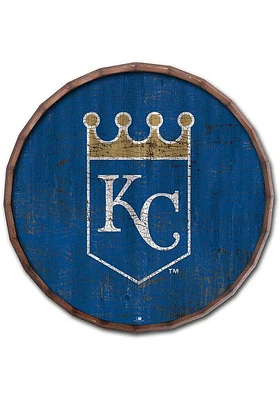 Kansas City Royals Cracked Color Inch Barrel Top Sign