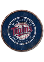 Minnesota Twins Cracked Color 24 Inch Barrel Top Sign - Blue
