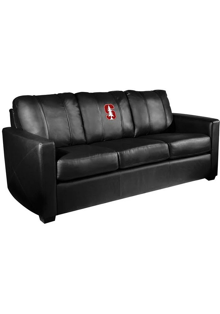 Stanford Cardinal Faux Leather Sofa - Black