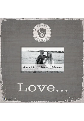 Milwaukee Brewers Love Picture Picture Frame - Navy Blue
