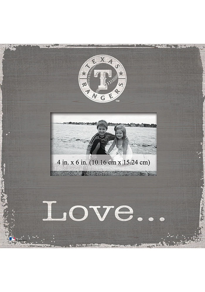 Texas Rangers Love Picture Picture Frame - Navy Blue