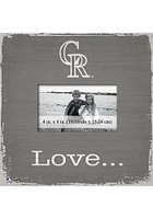 Colorado Rockies Love Picture Picture Frame - Purple